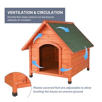 TRIXIE NATURA HONDENHOK COTTAGE MET ZADELDAK 96X105X112 CM