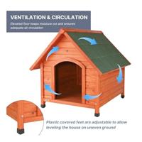 TRIXIE NATURA HONDENHOK COTTAGE MET ZADELDAK 71X77X76 CM - thumbnail