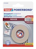 tesa INDOOR 55740-00001-02 Montagetape tesa Powerbond Wit (l x b) 1.5 m x 19 mm 1 stuk(s) - thumbnail
