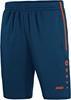 JAKO 8595 Trainingsshort Active - Navy/Flame - 3XL - thumbnail