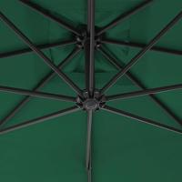 VidaXL Zweefparasol met stalen paal 250x250 cm groen - thumbnail