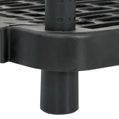 VidaXL Opbergrek 5-laags 93,5x45,5x194,5 cm polypropeen zwart