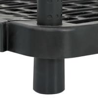 VidaXL Opbergrek 5-laags 93,5x45,5x194,5 cm polypropeen zwart - thumbnail