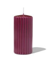 HEMA Stompkaars 6x12cm rib donkerrood (donkerrood) - thumbnail