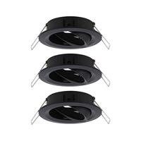 Paulmann 92487 EBL Choose Inbouwring Set van 3 stuks 10 W Zwart (mat) - thumbnail