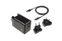 Xtorm Volt Reisstekker - EU/VK/VS naar 2xUSB + USB naar USB-C kabel oplader - thumbnail