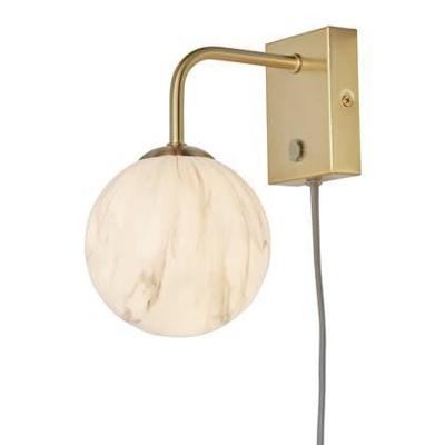 its about RoMi Wandlamp 'Carrara' Marmerprint, kleur Goud