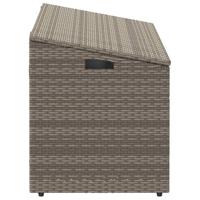 Tuinbox 110x50x58 cm poly rattan grijs - thumbnail