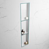 MONDIAZ EASY Nis 149,5x29,5cm in solid surface kleur Smag | Talc. 3 vakken geschikt voor in- of opbouw - thumbnail