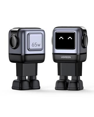 UGREEN Nexode RG 65W Robot GaN Fast Charger 2xUSB-C, 1xUSB-A, Gray