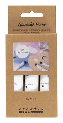 Creativ Company Gouacheverf wit - 3x20ml.
