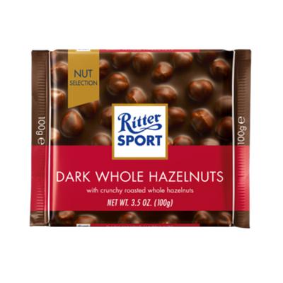 Ritter sport puur hele hazelnoot tablet 100gr Ritter sport puur hele hazelnoot tablet 100gr