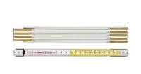 BMI Duimstok | lengte 3 m | breedte 16 mm | EG III | beukenhout wit-geel | 1 stuk - 984914300WG 984914300WG - thumbnail