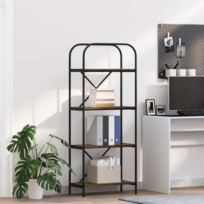 Boekenkast Gerookt eiken 60 x 30 x 146 cm Bewerkt hout