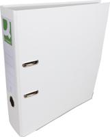 Q-CONNECT ordner, voor ft A4, uit PP en papier, met beschermrand, rug van 8 cm, wit - thumbnail