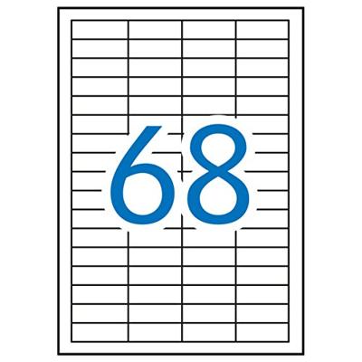 Apli witte etiketten ft 48,5 x 16,9 mm (b x h), 6.800 stuks, 68 per blad (1282) Apli witte etiketten ft 48,5 x 16,9 mm (b x h), 6.800 stuks, 68 per blad (1282)