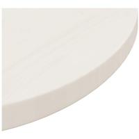 Tafelblad 50x2,5 cm massief grenenhout wit - thumbnail