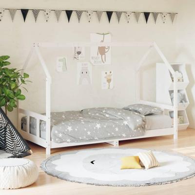 Kinderbedframe 90x190 cm massief grenenhout wit Kinderbedframe 90x190 cm massief grenenhout wit