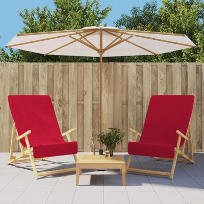 Strandhanddoeken 2 st 400 g/m 60x135 cm stof bordeauxrood Strandhanddoeken 2 st 400 g/m 60x135 cm stof bordeauxrood