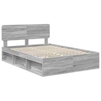 Bedframe Grijs Sonoma 160 x 200 cm Massief grenenhout - thumbnail