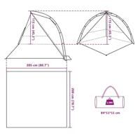 strandtent waterdicht snelontgrendeling zeegroen - thumbnail