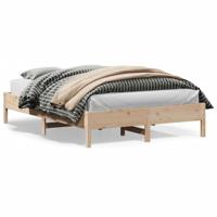Bedframe zonder matras massief grenenhout 120x200 cm - thumbnail