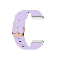 Fitbit Versa 3/4 & Sense 1/2 Canvas nylon bandje - Lila - thumbnail