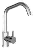 CASALLA ééngreepsmengkraan keuken met hoge uitloop, chroom elegante kraan met hoge ronde uitloop en draaibereik 360° cold-start functie - koud water bij greep in middelste stand keramische schij - thumbnail