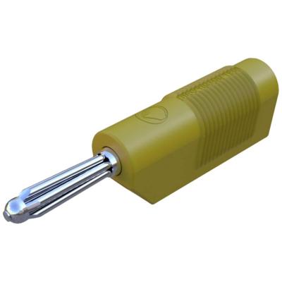 SKS Hirschmann BSB 20 K Pluimstekker Stekker, recht Stift-Ø: 4 mm Geel 1 stuk(s)