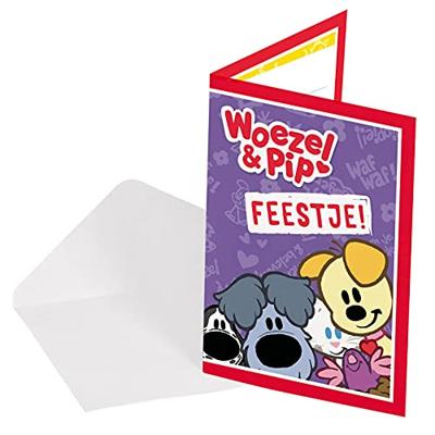Folat BV Woezel & pip uitnodigingen, 8st.