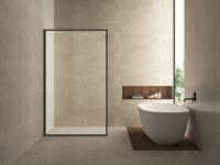 Wiesbaden Square inloopdouche 1100 x 2000 x 10 mm nano helder glas/mat zwart 20.3313 - thumbnail