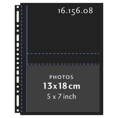 Henzo 10 Fototassen 13x18 zwart 230x297