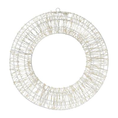 Kerstkrans met LED lampjes - warm wit - ø36 cm