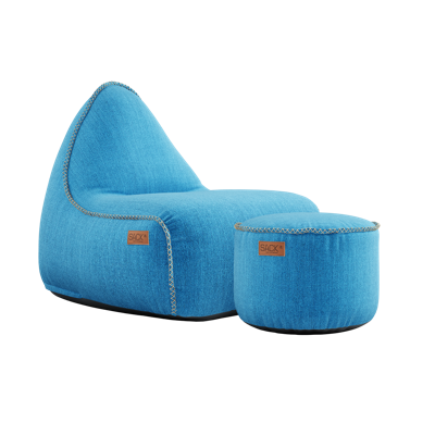 SACKit Cobana zitzak en poef Turkis