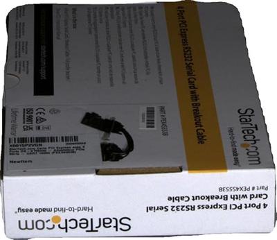 Diverse Startech 4-poort RS232 breakout controller Diverse Startech 4-poort RS232 breakout controller