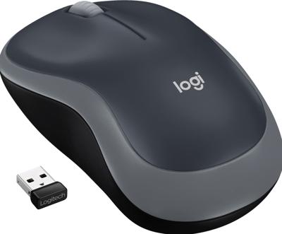 Logitech M185 Zwart/Grijs Draadloze Muis - thumbnail