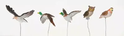 Lemax assorted birds s/5 kerstdorp accessoire 2008