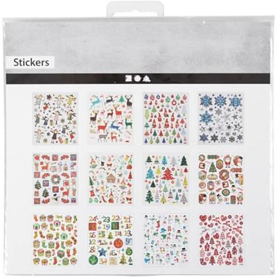 Creativ Company Stickerpakket kerst, 12vel