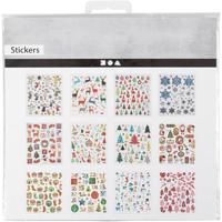 Creativ Company Stickerpakket kerst, 12vel - thumbnail