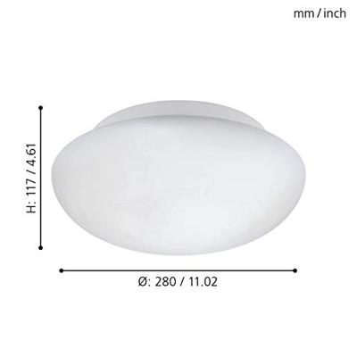 Eglo PlafondlampElla badkamer 28cm wit - 81636