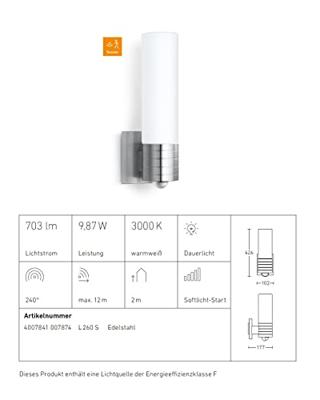Steinel SensorlampL 260 LED buitenlamp - 7874 - thumbnail