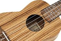 Ortega RFU10ZE Timber Series Natural E/A sopraan ukelele met gigbag - thumbnail