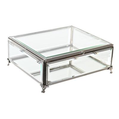 Doos-Juwelenkistje DKD Home Decor Transparant Zilverkleurig Metaal Kristal 25 x 21 x 10 cm Doos-Juwelenkistje DKD Home Decor Transparant Zilverkleurig Metaal Kristal 25 x 21 x 10 cm