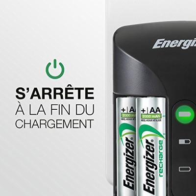 Energizer Pro ACU HR6 POW batterijlader + 2 AA 2000 mAh batterijen - thumbnail