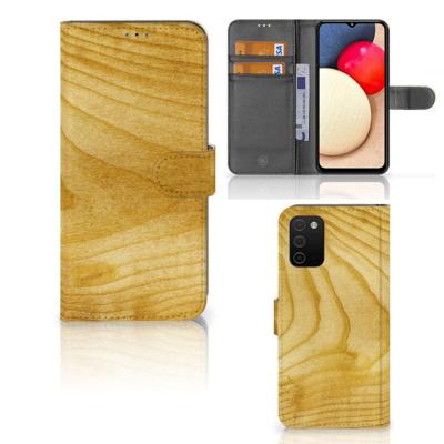 Samsung Galaxy A03s | Book Style Case | Licht Hout