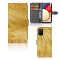 Samsung Galaxy A03s | Book Style Case | Licht Hout - thumbnail