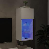Tv-meubel met LED-verlichting 40,5x30x90 cm wit - thumbnail