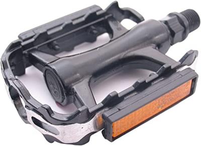 Edge pedaalset mtb low profile met polish zijkant aluminium zwart