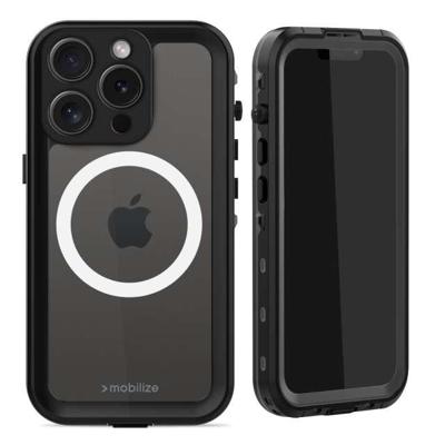 Mobilize MagSafe Compatible Waterproof Case Apple iPhone 15 Pro Clear/Black