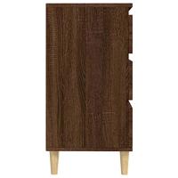 Dressoir 60x35x70 cm bewerkt hout bruin eikenkleur - thumbnail